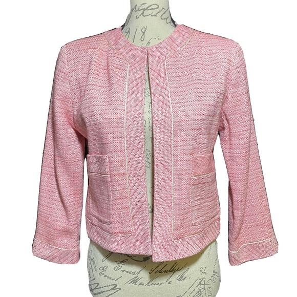 Preston & York Stretch Women’s Coat Pink Lined Size 6 - Picture 1 of 8